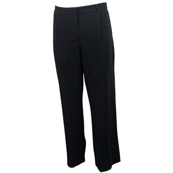 Dkny Pants - DKNY Womens Size 12 Pant Slack High Rise Wide Leg Dress Office Business Black